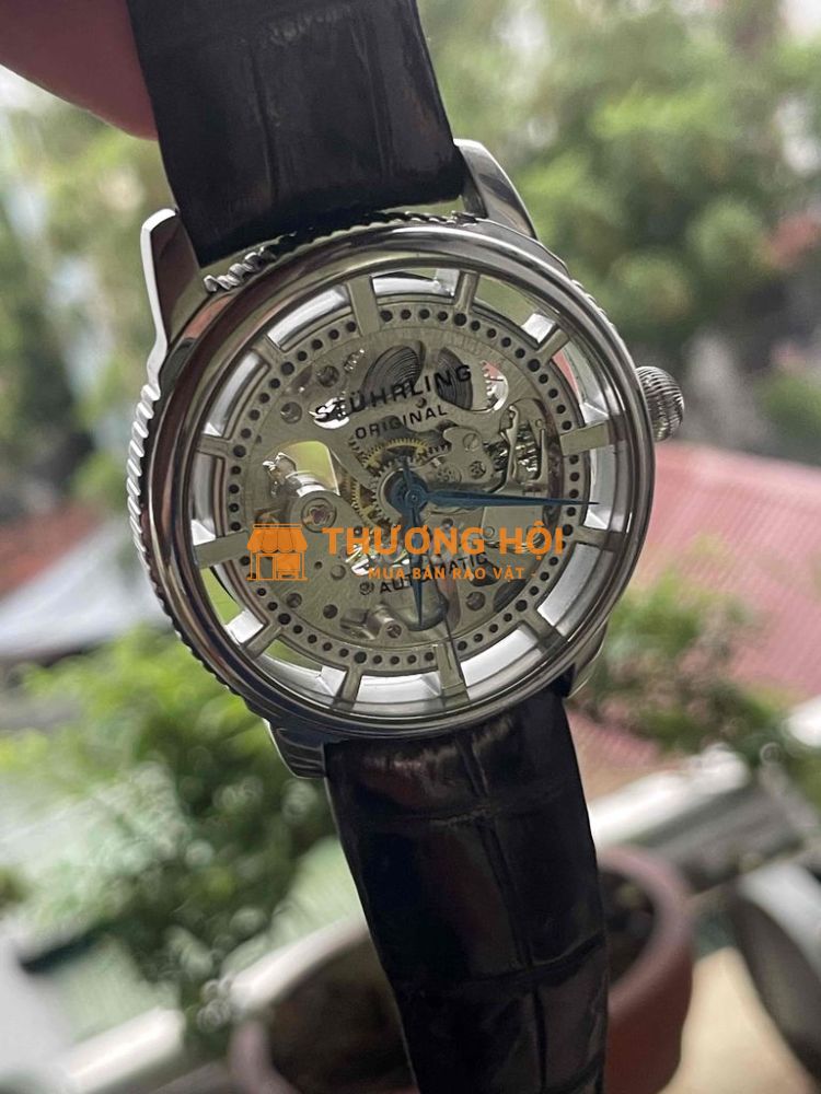 Đồng hồ cơ Sturling chính hãng, máy lộ cơ full