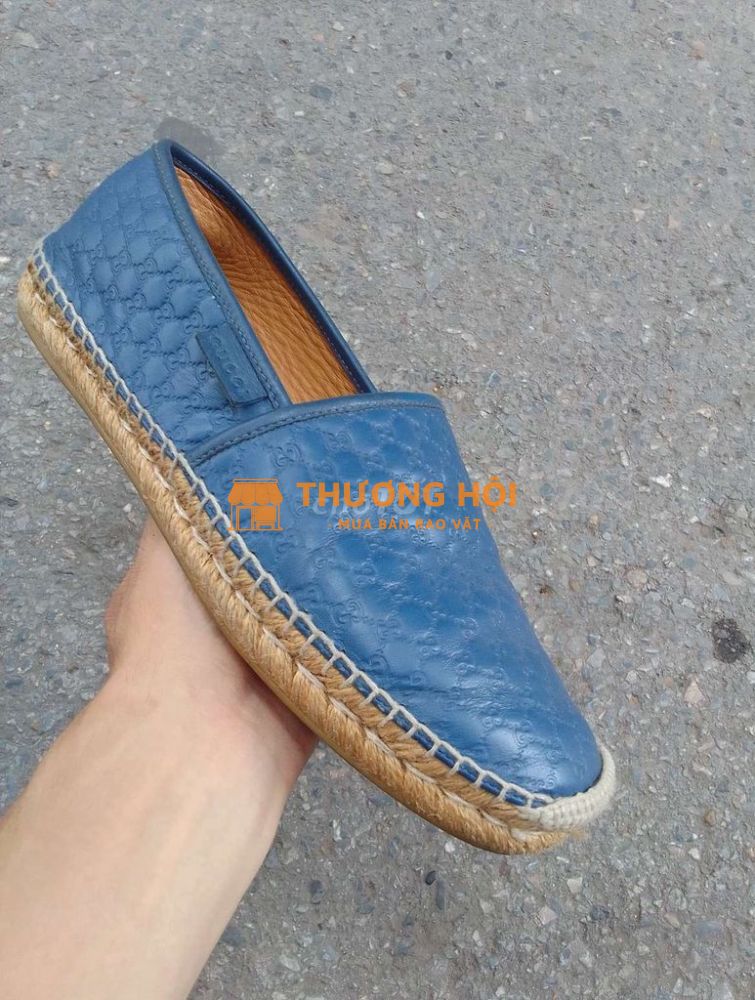 Slip on đế cói Gucci
