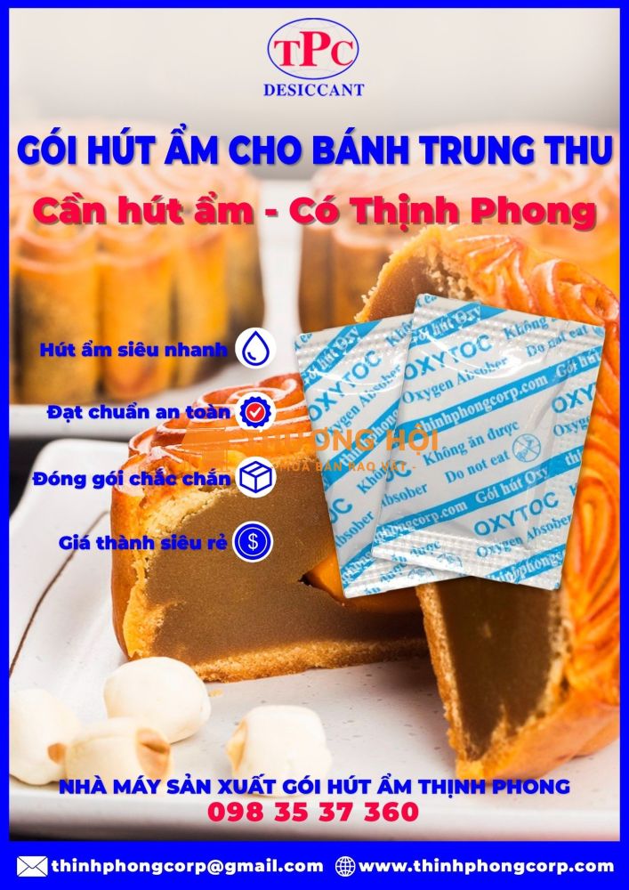Gói hút oxy giữ bánh trung thu để được lâu