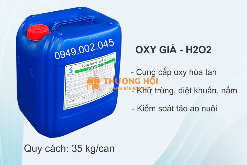 OXY GIÀ (Hydrogen peroxide) - Khử trùng, diệt khuẩn, nấm, ngoại ký sinh trùng