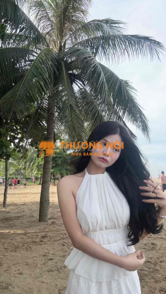 Áo yếm xếp ly hở lưng ( ảnh thật mặc 1l )