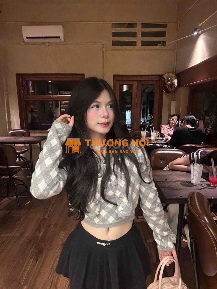 Set áo hai dây+ khoác ngoài xám Tingoan