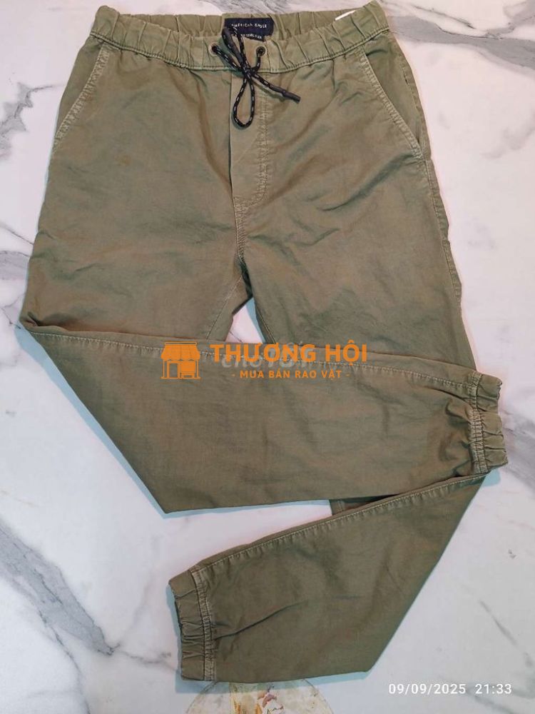 Thanh lý quần joggers màu xanh cực chất và hiếm