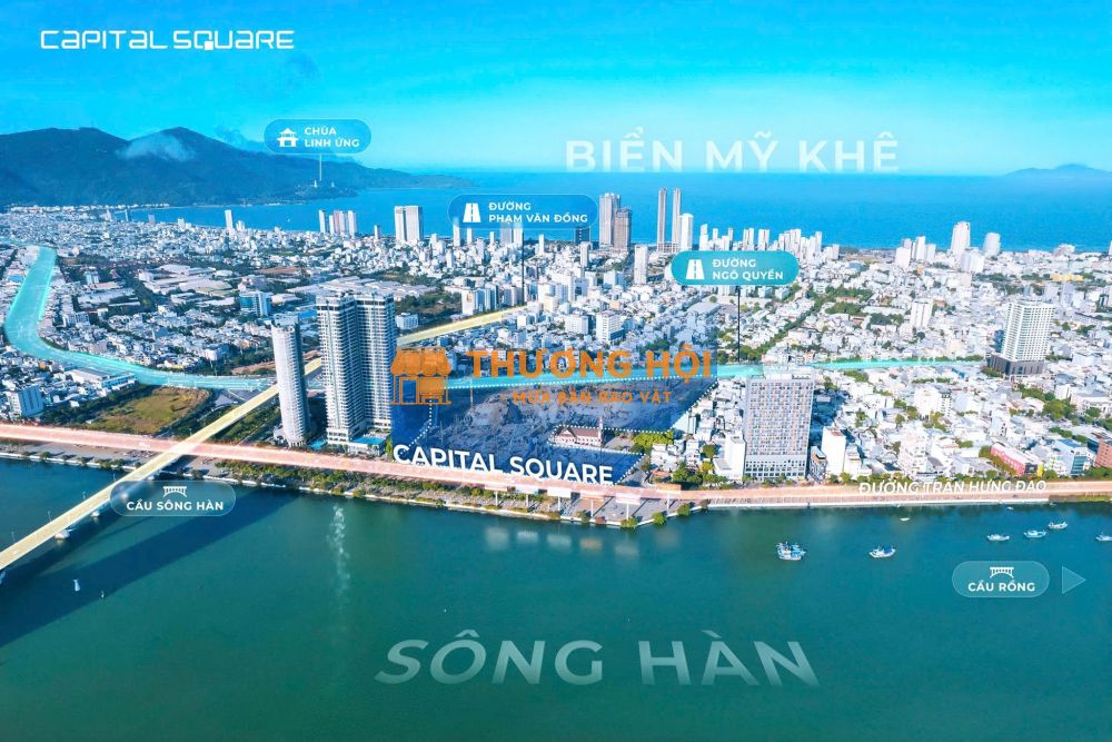 Giỏ hàng 1,2,3PN Capital Square view sông Hàn, giá CĐT, Chiết khấu đến 17%, hỗ trợ VAY 70%