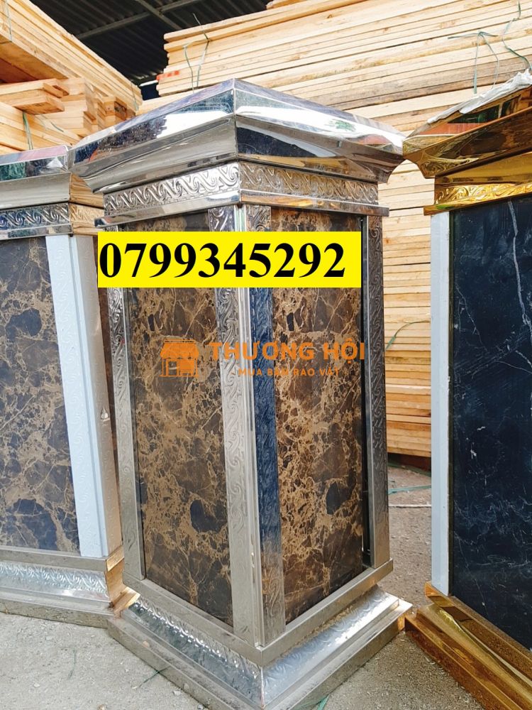 Bán thùng rác inox đá hoa cương Đà Nẵng – 0799345292