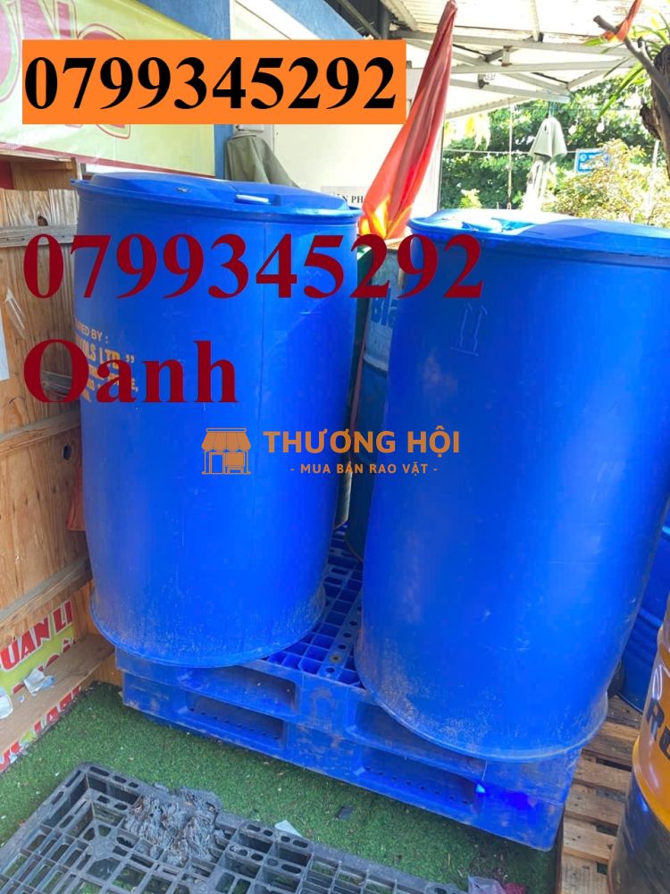 Thanh lý thùng phuy nhựa 220L 2 đai Đà Nẵng Quảng Nam 0799345292