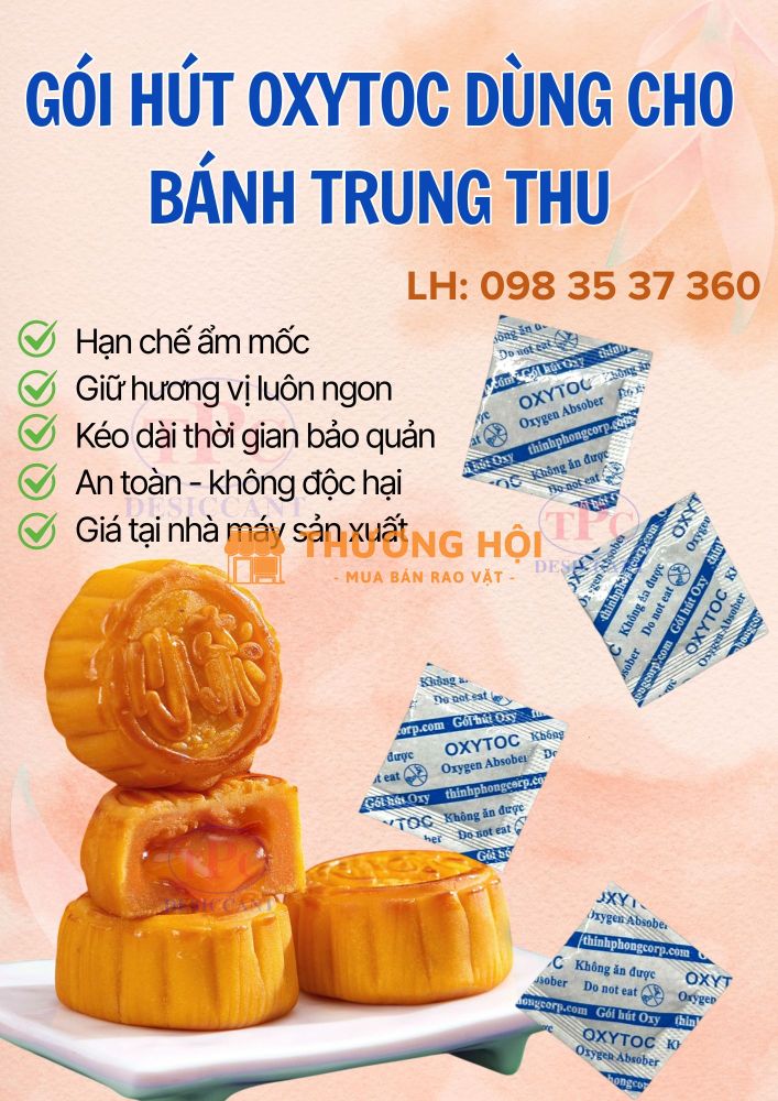 Giải pháp bảo quản bánh trung thu bằng gói hút oxy