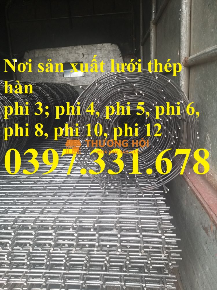 Sản xuất lưới thép; Lưới thép phi 8 A50x100mm; Lưới thép hàn