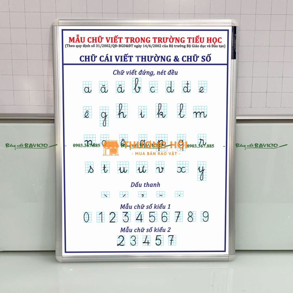 BẢNG CHỮ CÁI TIẾNG VIỆT CHO BÉ