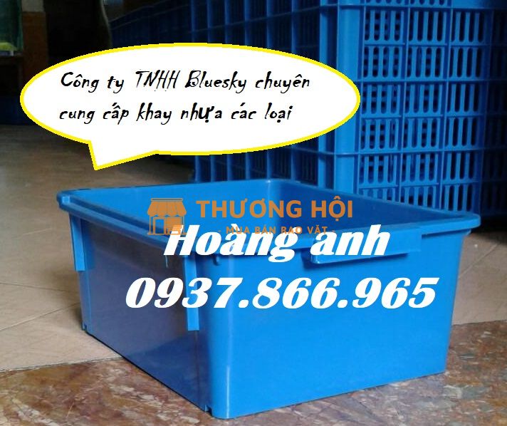 Sọt nhựa rỗng đựng đồ trong nhà máy chế biến, sóng nhựa hở, sọt nhựa nguyên sinh