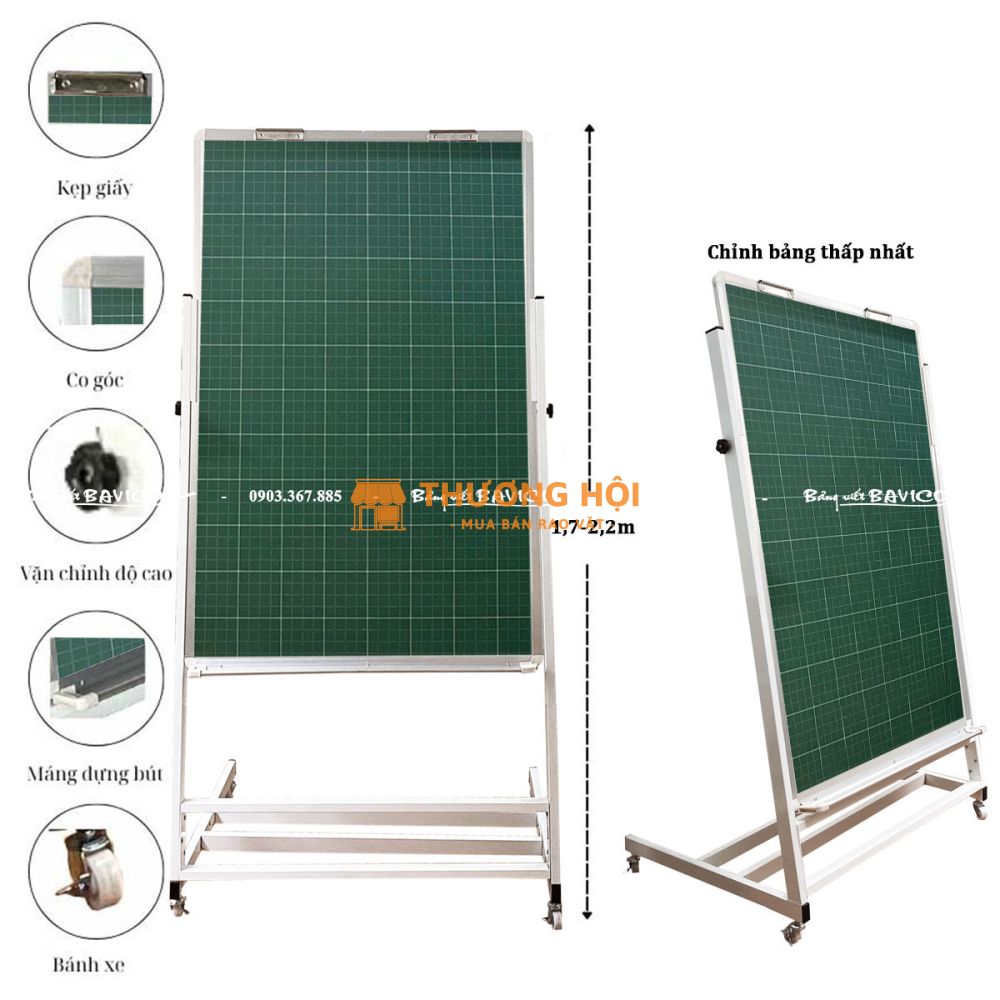 BẢNG TỪ XANH TIỂU HỌC CÓ CHÂN FLIPCHART F4