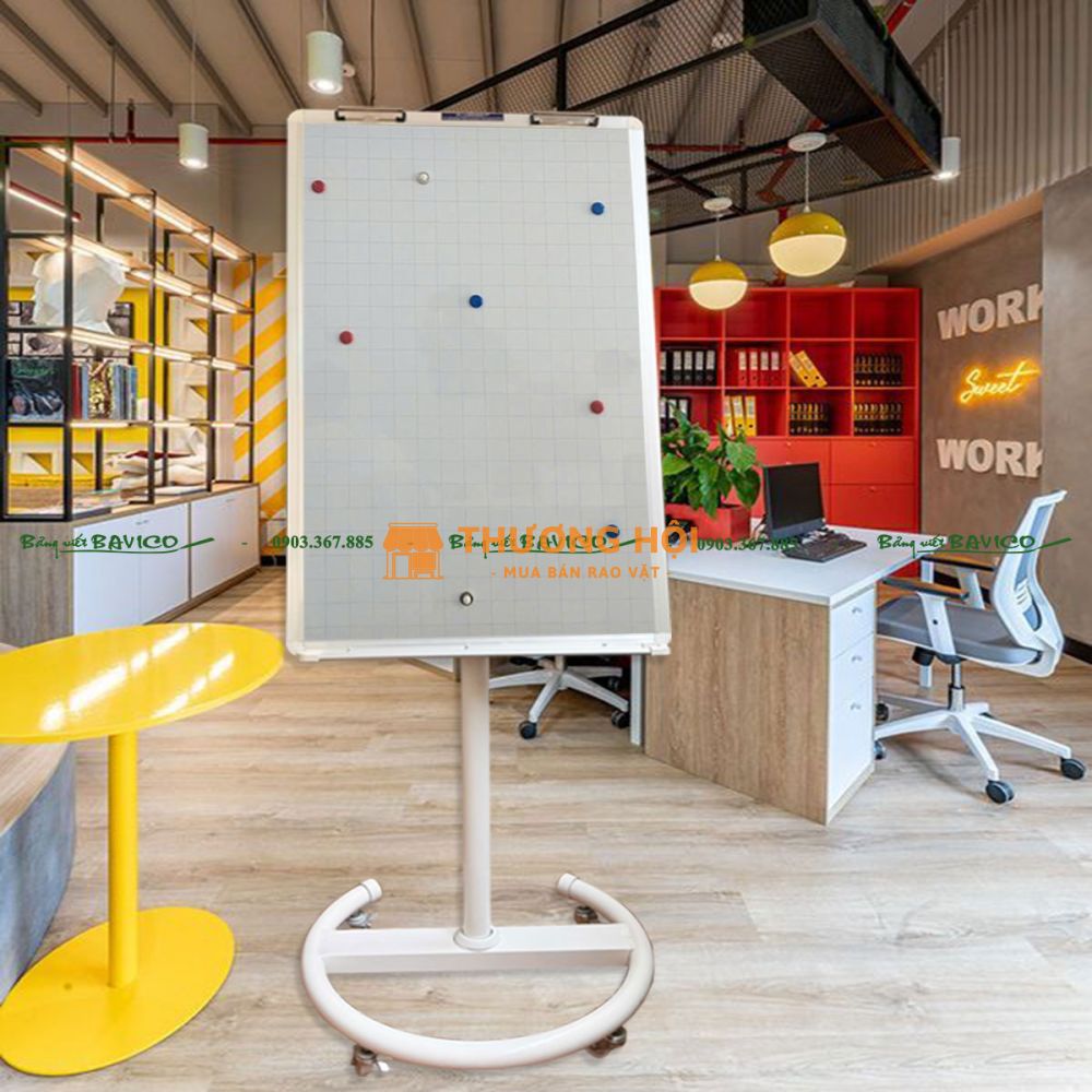 BẢNG TỪ TRẮNG CÓ CHÂN FLIPCHART F2 HÀN QUỐC