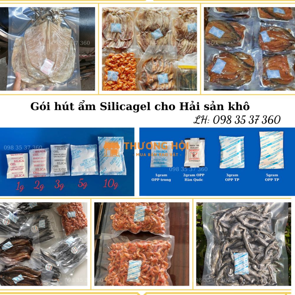Gói hút ẩm Silicagel – Giải pháp bảo quản cá khô hiệu quả và an toàn