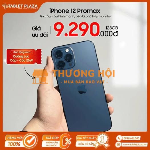 iPhone 12 Pro Max 128GB chỉ 9.290.000đ – sang trọng