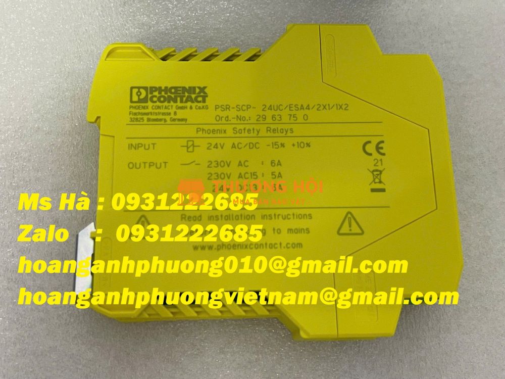 Phoenix contact PSR-SCP-24UC/ESA4/2X1/1X2 rờ le an toàn