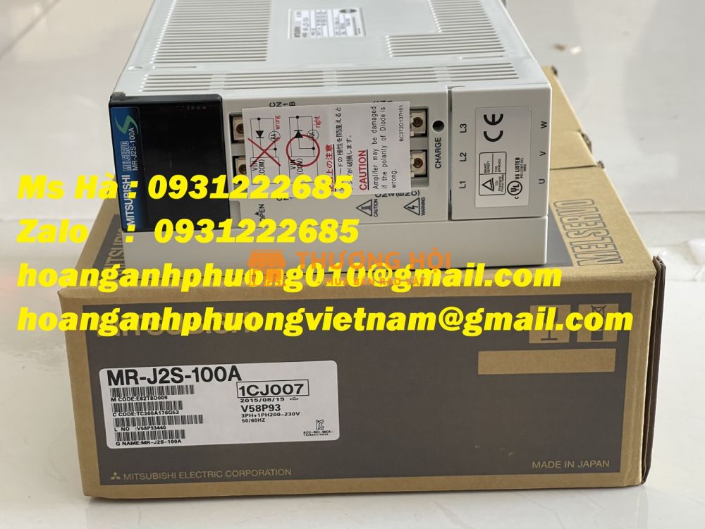 Bộ điều khiển servo MR-J2S-100A mitsubishi 100W - servo amplifier