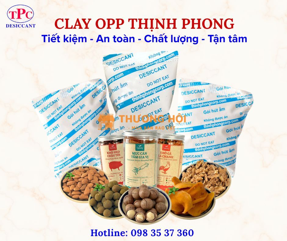 Gói Hút Ẩm Clay OPP Thịnh Phong Tốt Cho Bánh Mứt Kẹo Tết?