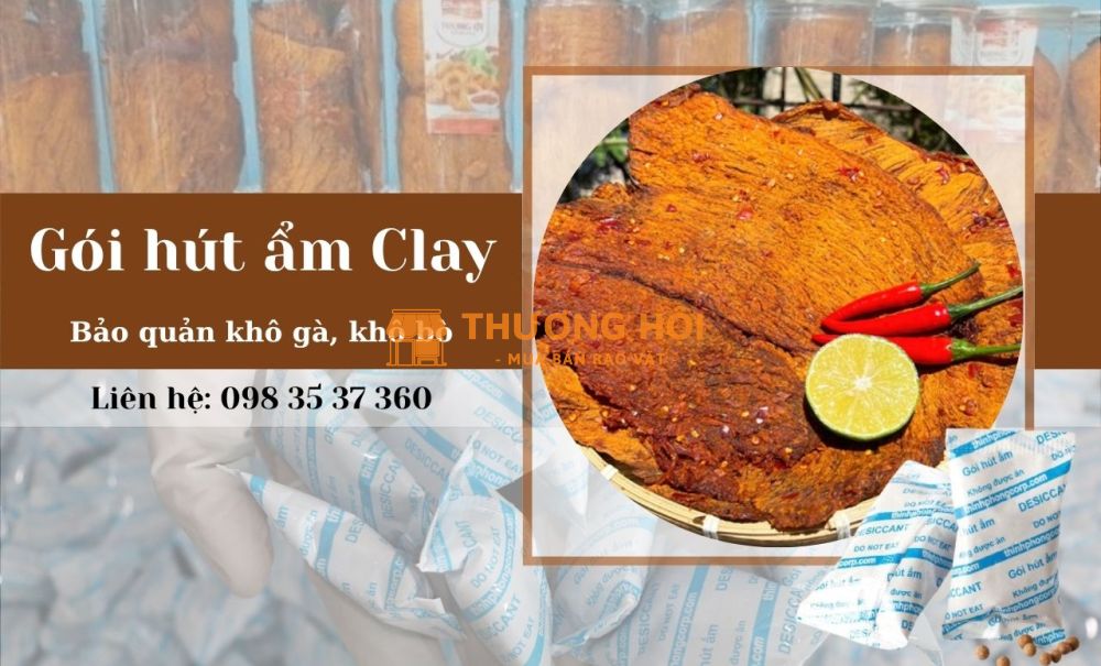 Bảo Quản Khô Gà, Khô Bò Ngày Tết Bằng Gói Hút Ẩm Clay Thịnh Phong