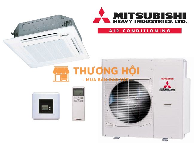 Review Điều hòa âm trần MITSUBISHI HEAVY cassette làm lạnh tốt/vận hành khá êm ái
