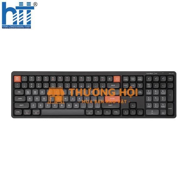 Bàn phím không dây HyperWork SilentKey HPW-TS01-BLK Đen - Sẵn kho