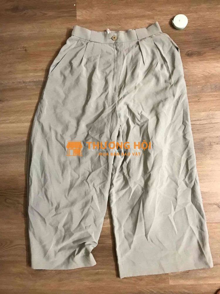 Quần vải ống rộng culotes