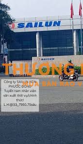 VIỆC LÀM CHO NAM- CTY LỐP XE Ô TÔ SAILUN