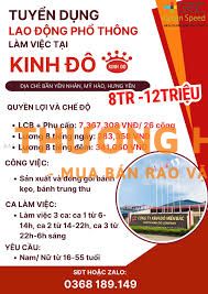 CÔNG TY BÁNH KINH ĐÔ TUYỂN CHÍNH THỨC ĐI CHUNG CA