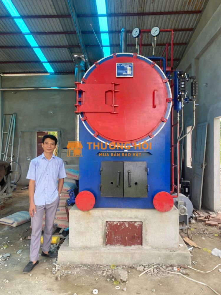 Nồi hơi công nghiệp nhiên liệu đốt bằng than củi công suất 1.5 tấn hơi/h. Hotline: 0986.192989 Mr Hưng (TPKD)