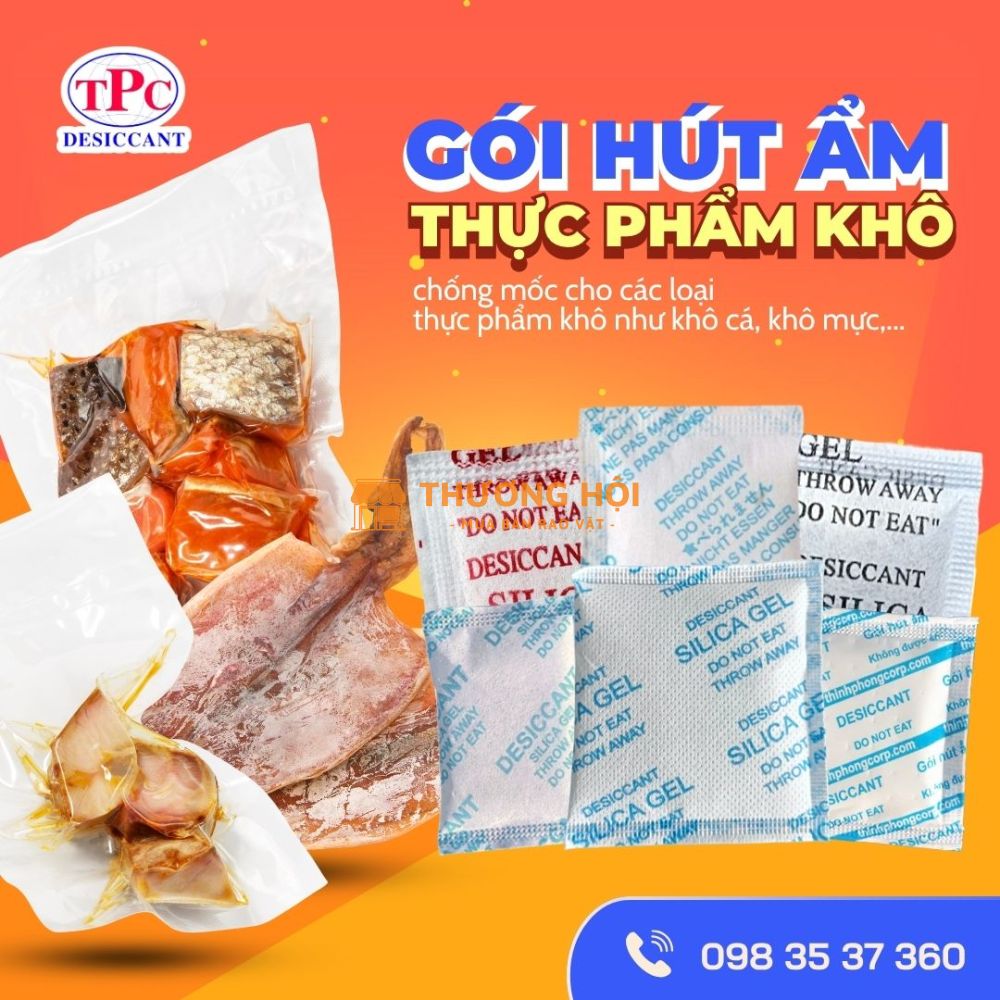 Bảo quản cá khô đúng cách với gói hút ẩm Silicagel Thịnh Phong