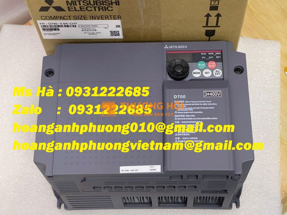 Biến tần FR-D740-5.5K-CHT mitsubishi - linh hoạt - tiết kiệm điện năng