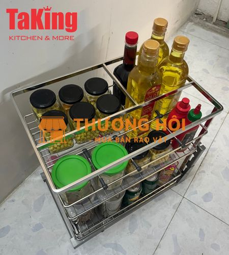 Kệ Gia Vị SUS 304 Cao Cấp, Chắc Chắn, An Toàn, Hiện Đại TaKing