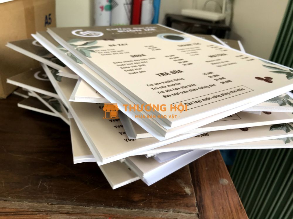 In menu decal bồi formex tại Phan Thiết