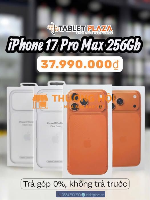 iPhone 17 Pro Max  Hàng mới 100%  Giá chỉ 37.990.000₫