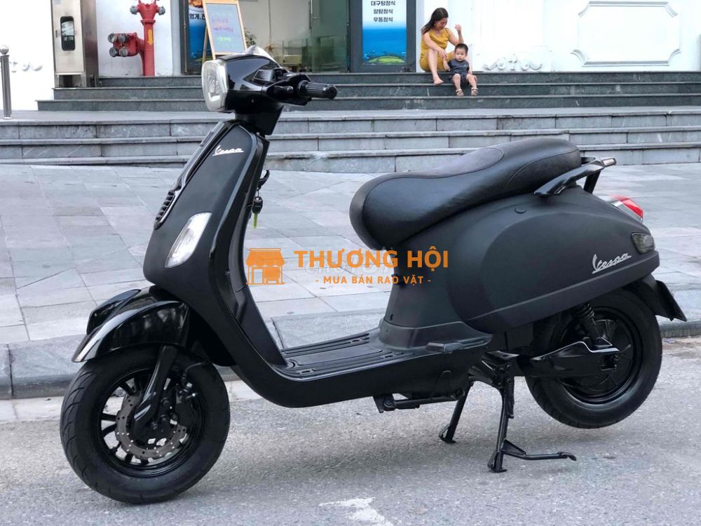 Xe điện Vespa đèn vuông đời cao, ngon đẹp, đầy đủ