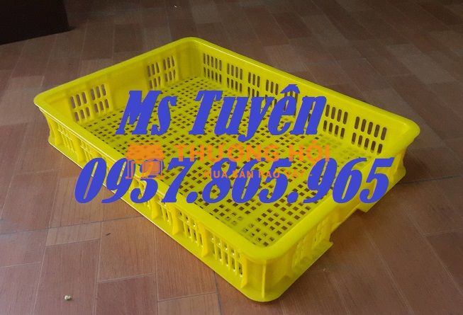 Sóng nhựa hở nguyên sinh, sọt nhựa đựng rau củ, sọt nhựa cao 10, phân phôi sột nhựa