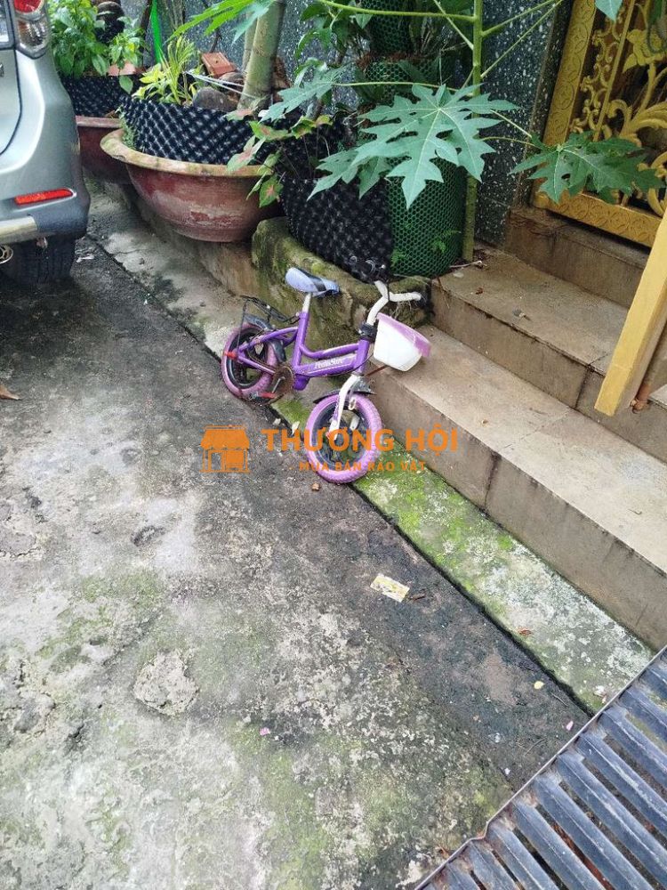 Xe đạp trẻ em nữ màu Tím hư xích