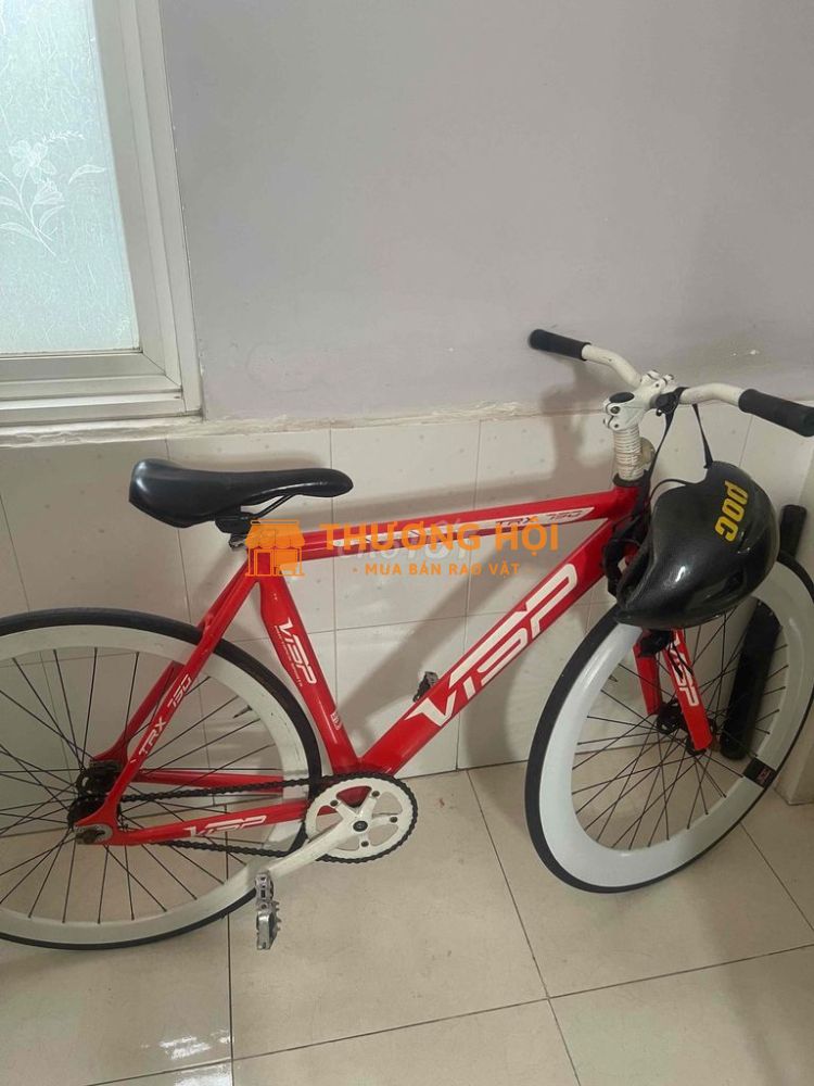 Xe đạp VISP 790 fixed gear màu đỏ