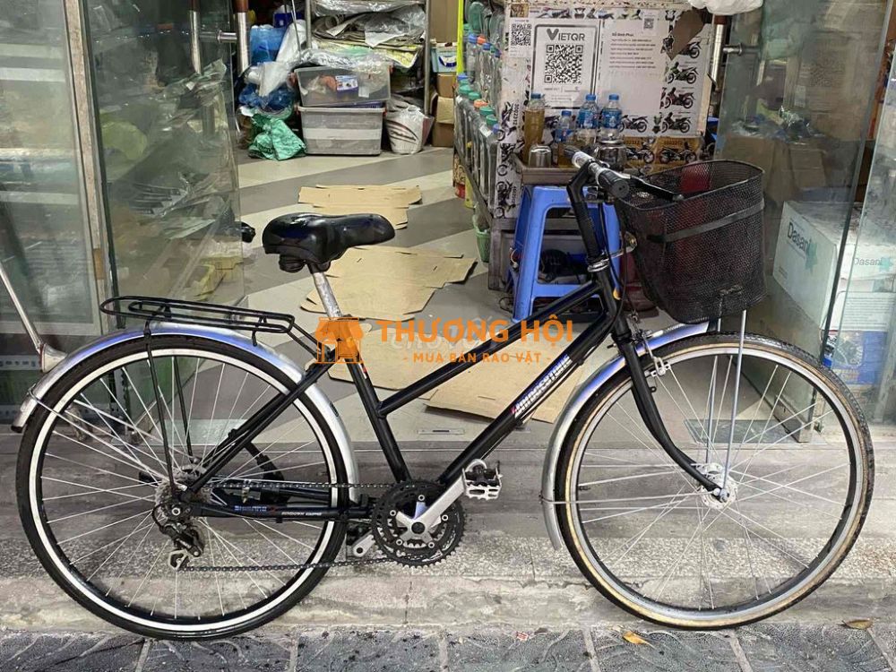 Xe đạp Bridgestone Nhật Bản màu Đen