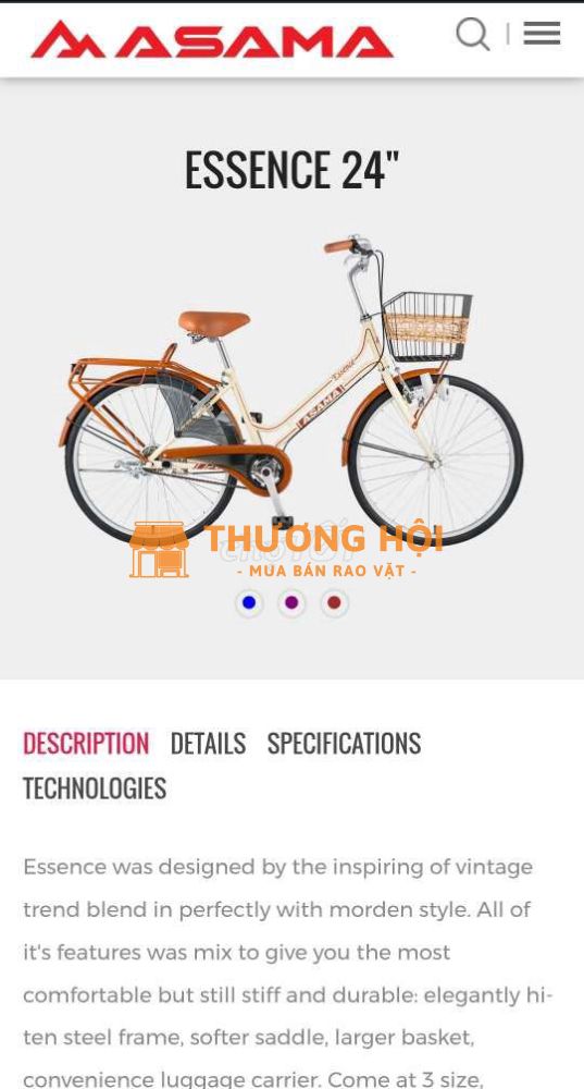 Xe đạp ASAMA ESSENCE 27 NEW 99%