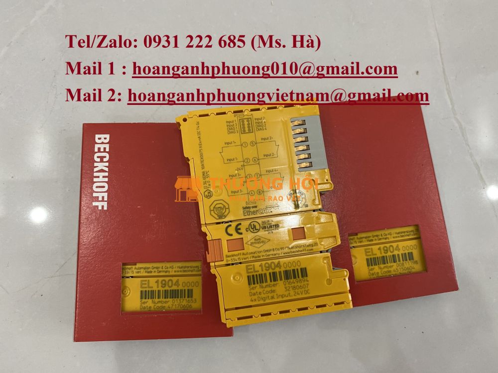 Beckhoff module nhận tín hiệu an toàn EL1904 giá tốt