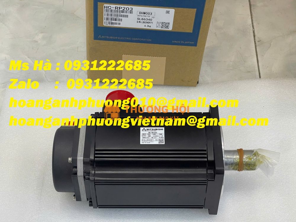 Servo motor 2kW Mitsubishi HC-RP203 hiệu suất cao - chính xác