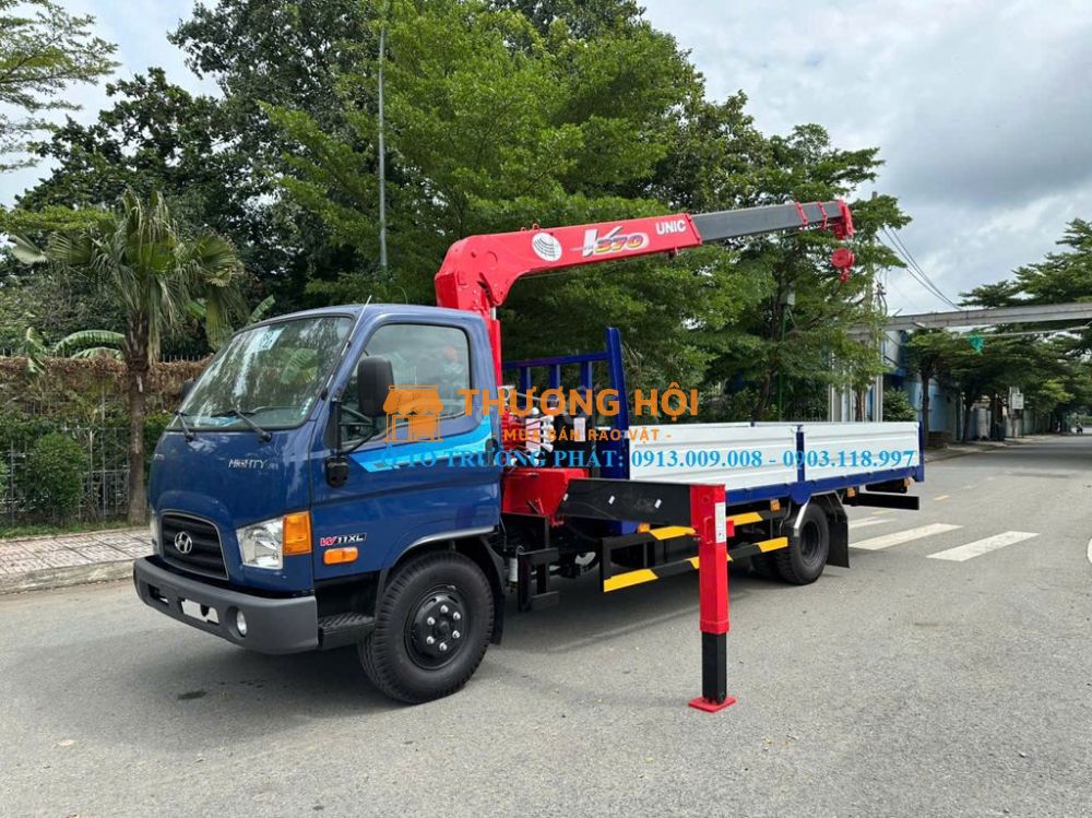 Bán Hyundai 6 Tấn Cẩu Unic 370 mới, có bán trả góp