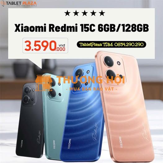 Xiaomi Redmi 15C – Hiệu năng ổn, giá chỉ 3.590.000đ