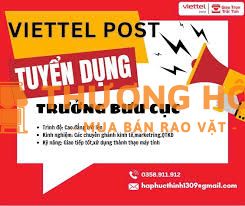 VIETTEL POST TUYỂN DỤNG TRƯỞNG BƯU CỤC