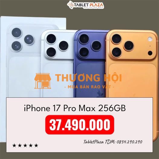 Trả góp 0% – Không cần trả trước iP 17 Pro Max
