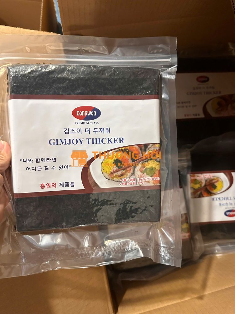 Rong Biển Cuộn Cơm Gimjoy Thicker 100 Lá – 0968972220