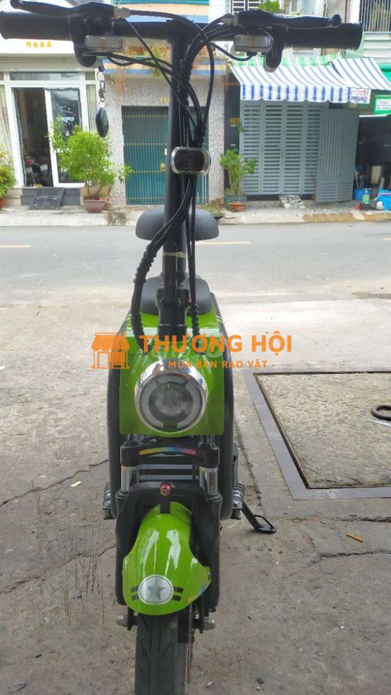 Xe đạp điện Nijia Swift 3 yên Xanh lá