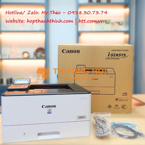 MÁY IN CANON LBP 243DW – IN LASER ĐƠN SẮC NHANH, GỌN, TIỆN LỢ