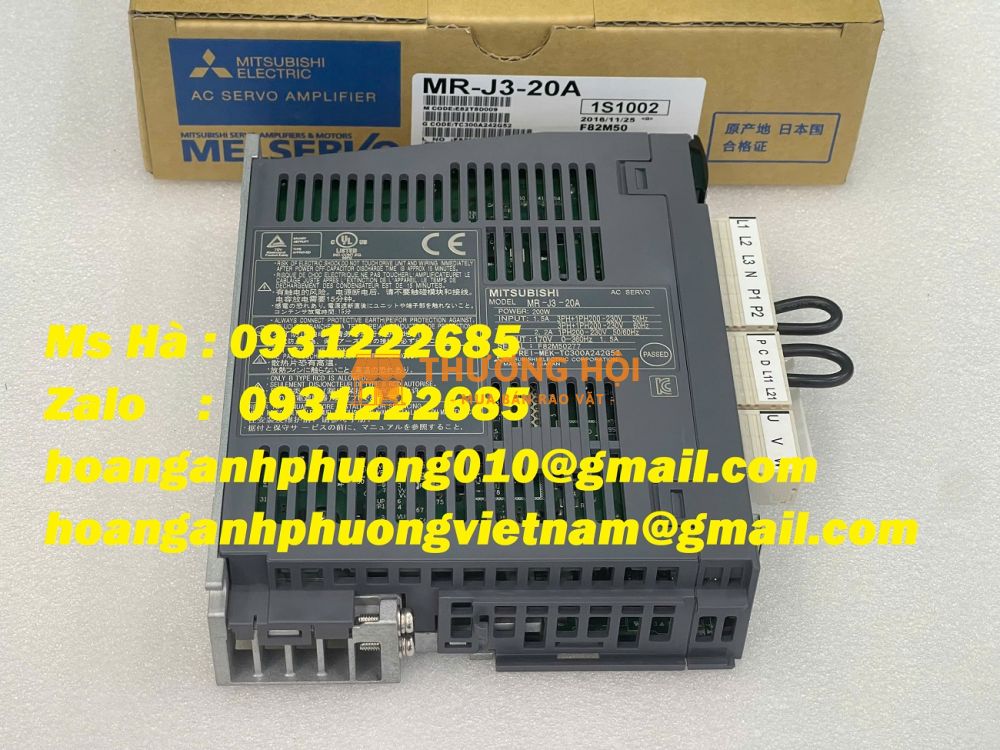 Servo điều khiển hàng nhập dòng J3 series MR-J3-20A mitsubishi