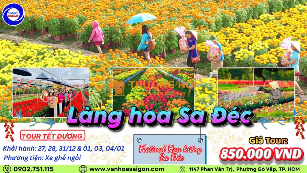 Tour Tết Dương Lịch 2026-Làng hóa Sa Đéc 1N-SGC Tourist